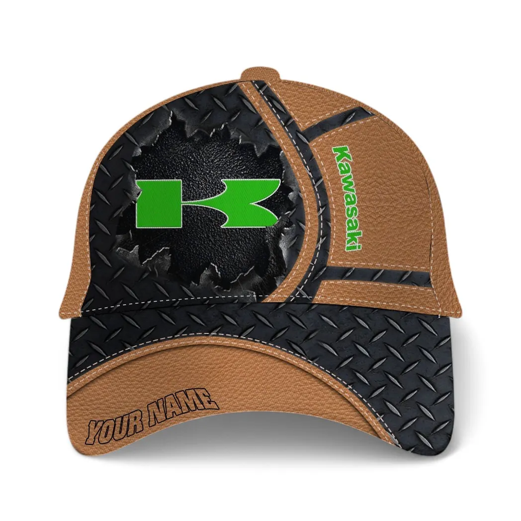 Kawasaki Classic Cap, Gift For Kawasaki Lovers, Gift For Him, Husband, Boyfriend - Brown CAR49021825037-3