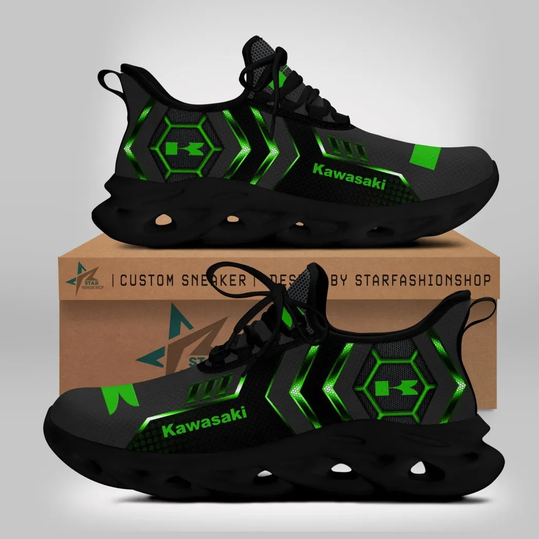 Kawasaki Max Soul Shoes, Gift For Kawasaki Lovers, Gift For Him, Husband, Boyfriend CAR64022025052 - Black