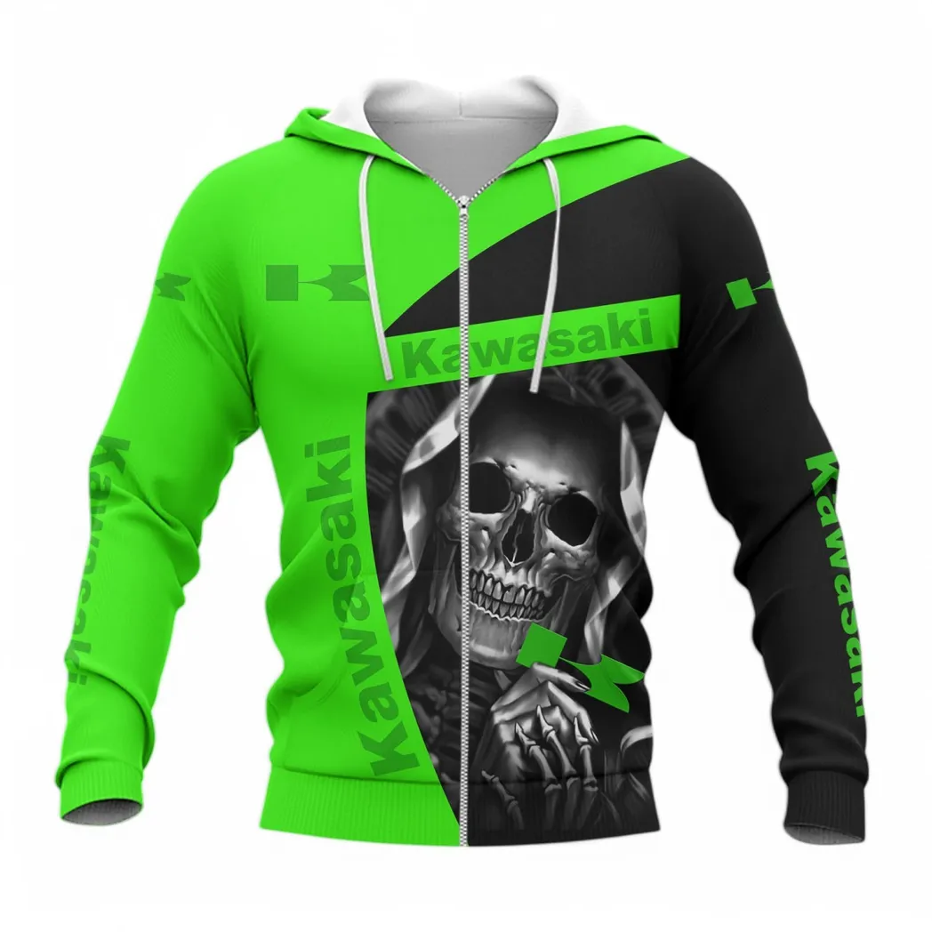 Kawasaki Zipper Hoodie, Gift For Kawasaki Lovers, Gift For Him, Husband, Boyfriend CAR6702212558