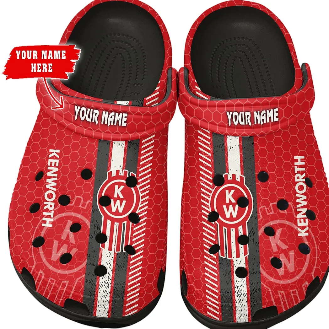 Kenworth Crocs Shoes Gift For Kenworth Lovers, Birthday Gift For Husband, Boyfriend CAR82022025611 - Black