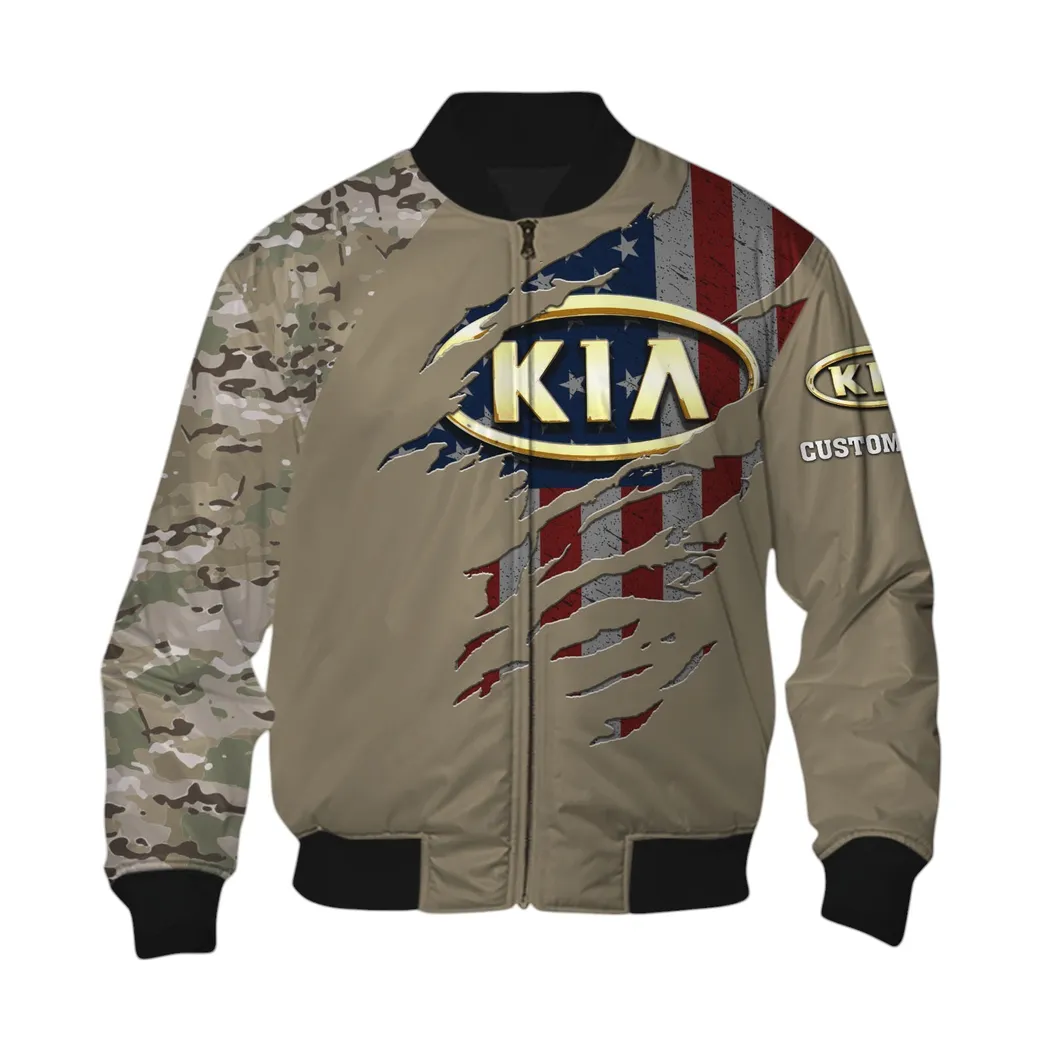 Kia Bomber Jacket, Gift For Kia Lovers, Gift For Him, Husband, Boyfriend CAR46021725054-6