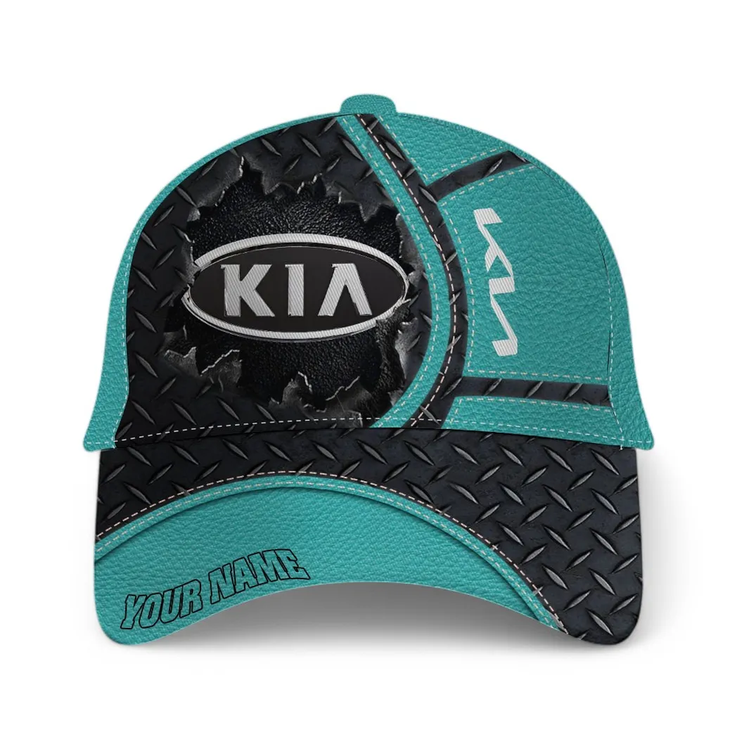 Kia Classic Cap, Gift For Kia Lovers, Gift For Him, Husband, Boyfriend - Cyan CAR49021825039-2