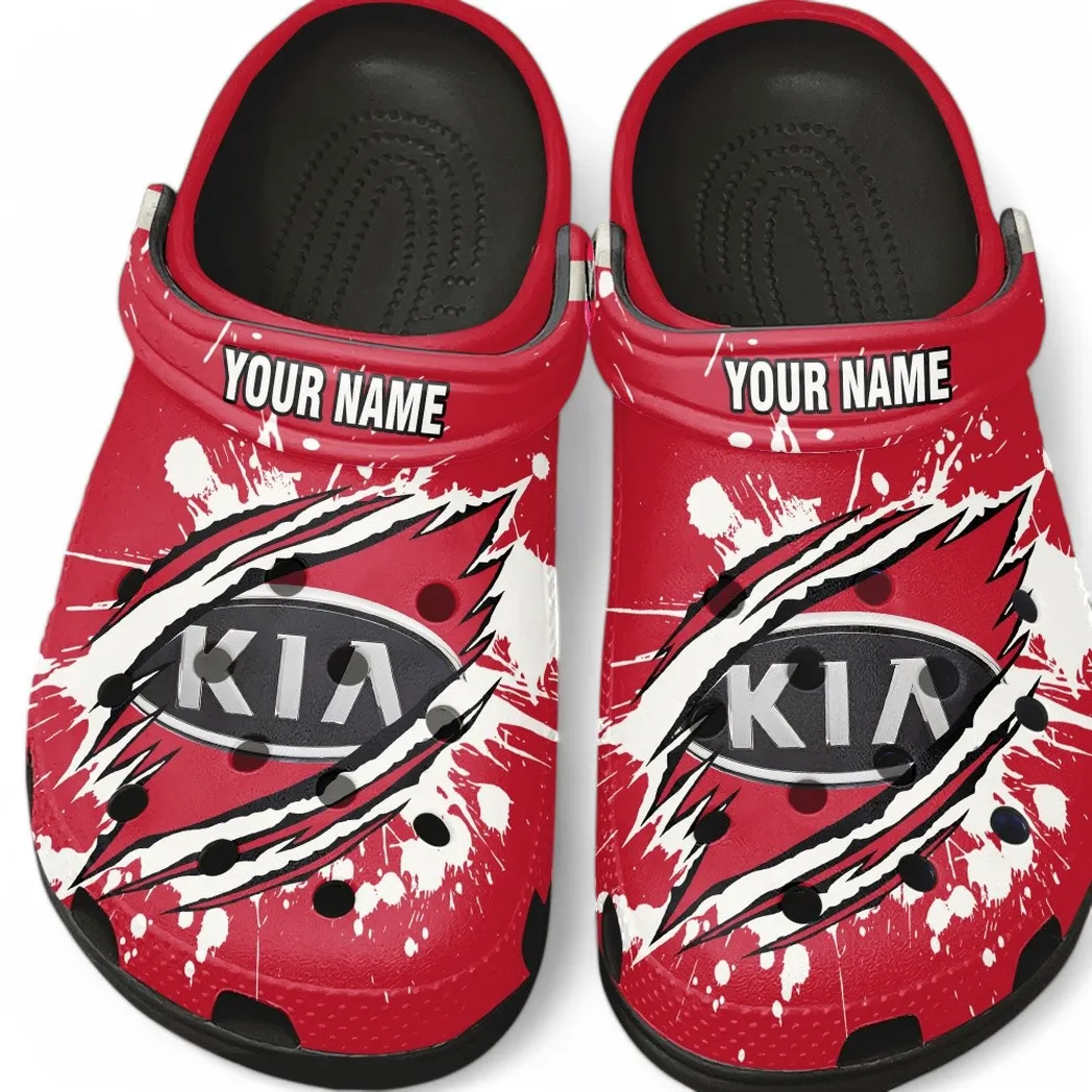 Kia Crocs, Gift For Kia Lovers, Gift For Him, Husband, Boyfriend CAR5602192543 - Black