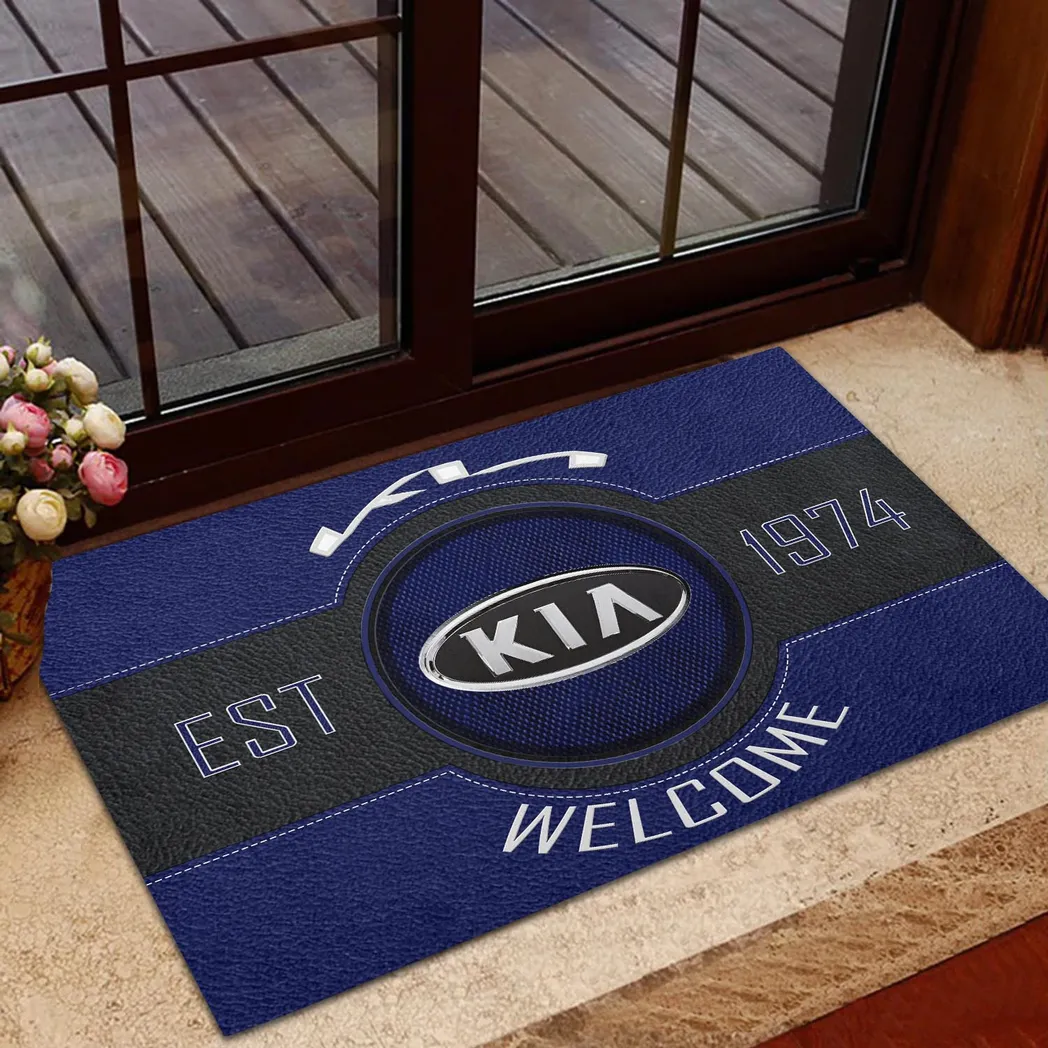 Kia Doormat, Gift For Kia Lovers, Gift For Him, Husband, Boyfriend CAR16902262532 - Blue