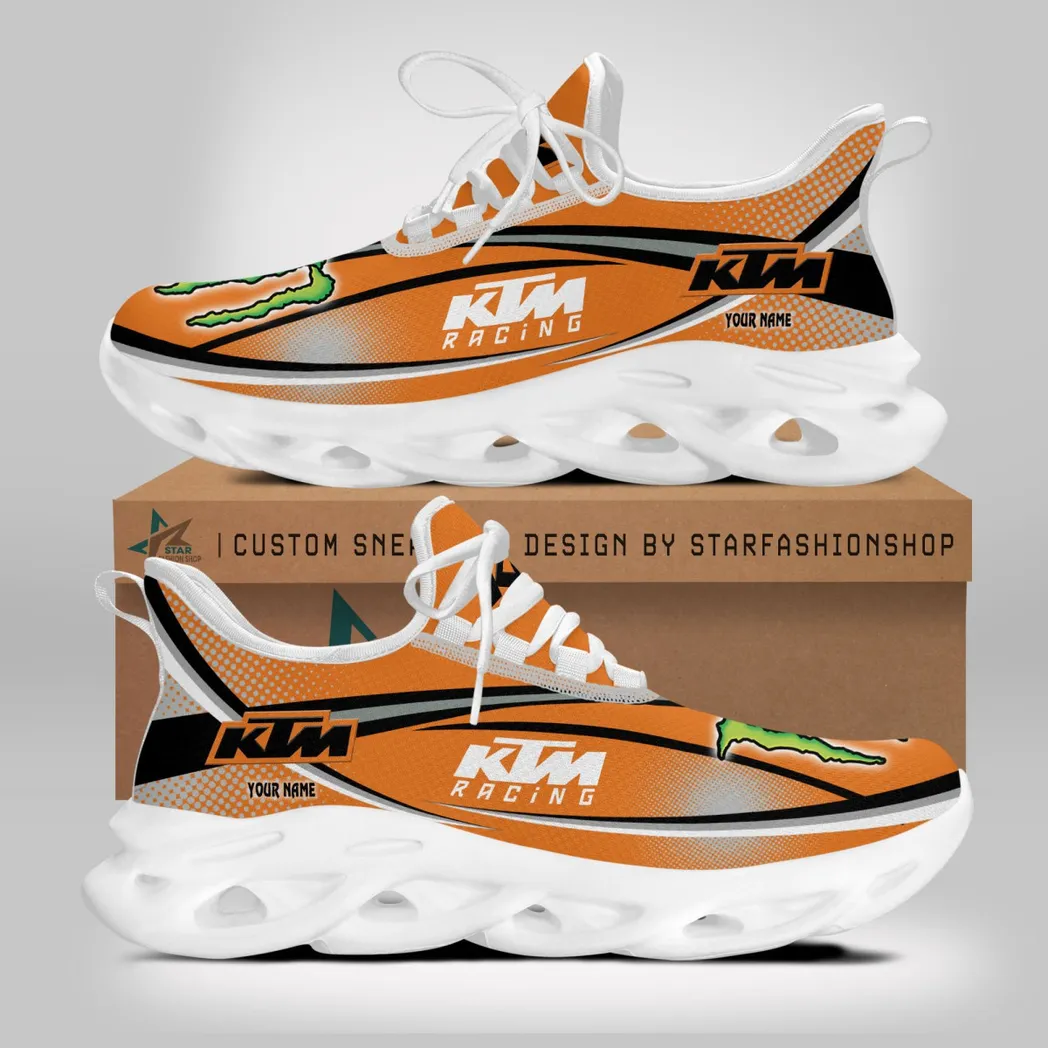 KTM Racing Running Shoes, Gift For KTM Racing Lovers, Gift For Him, Husband, Boyfriend CAR79022425076 - White