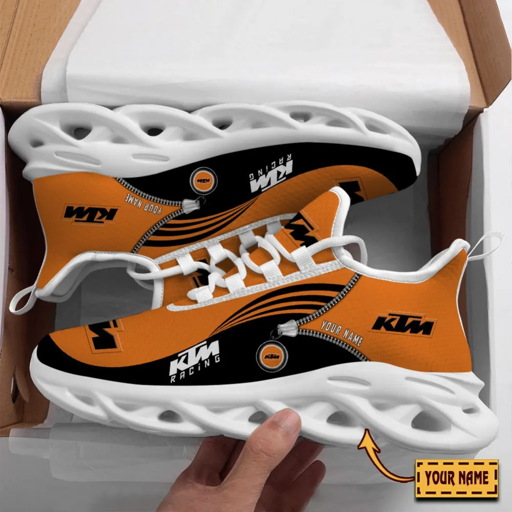 KTM Racing Running Shoes, Gift For KTM Racing Lovers, Gift For Him Husband, Boyfriend CAR8502242539 - White