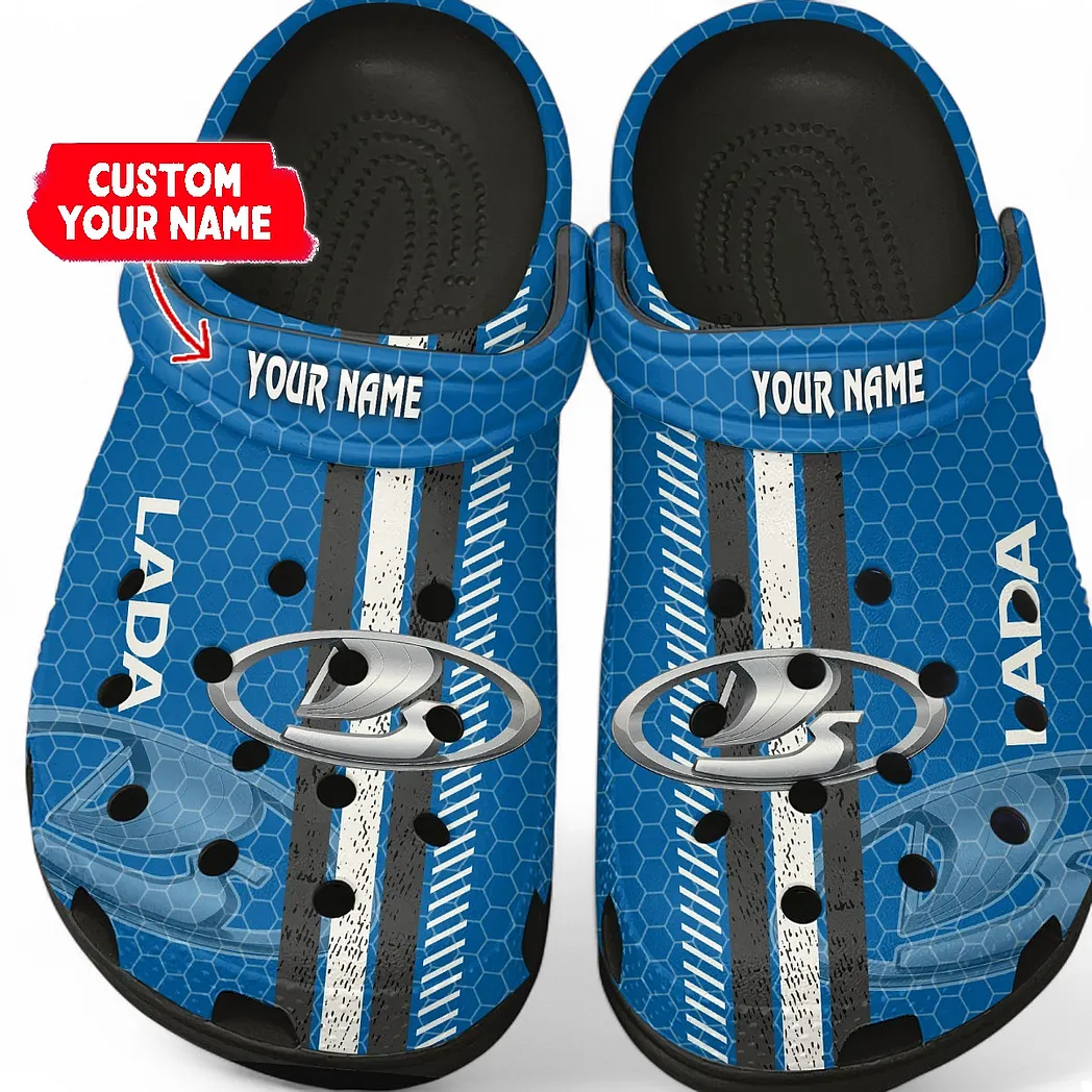 Lada Crocs Shoes Gift For Lada Lovers, Birthday Gift For Husband, Boyfriend CAR82022025614 - Black
