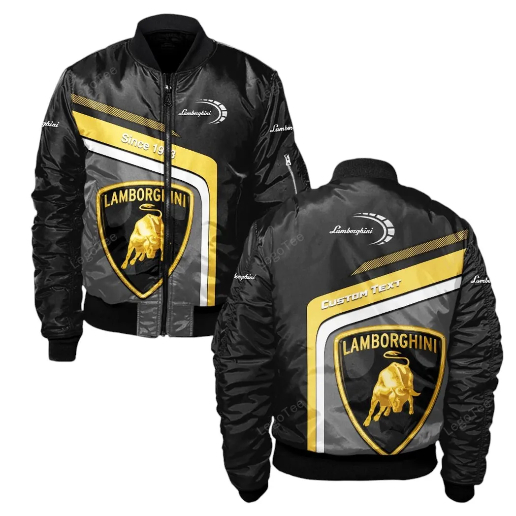 Lamborghini Bomber Jacket, Gift For Lamborghini Lovers, Gift For Him, Husband, Boyfriend CAR11103032541
