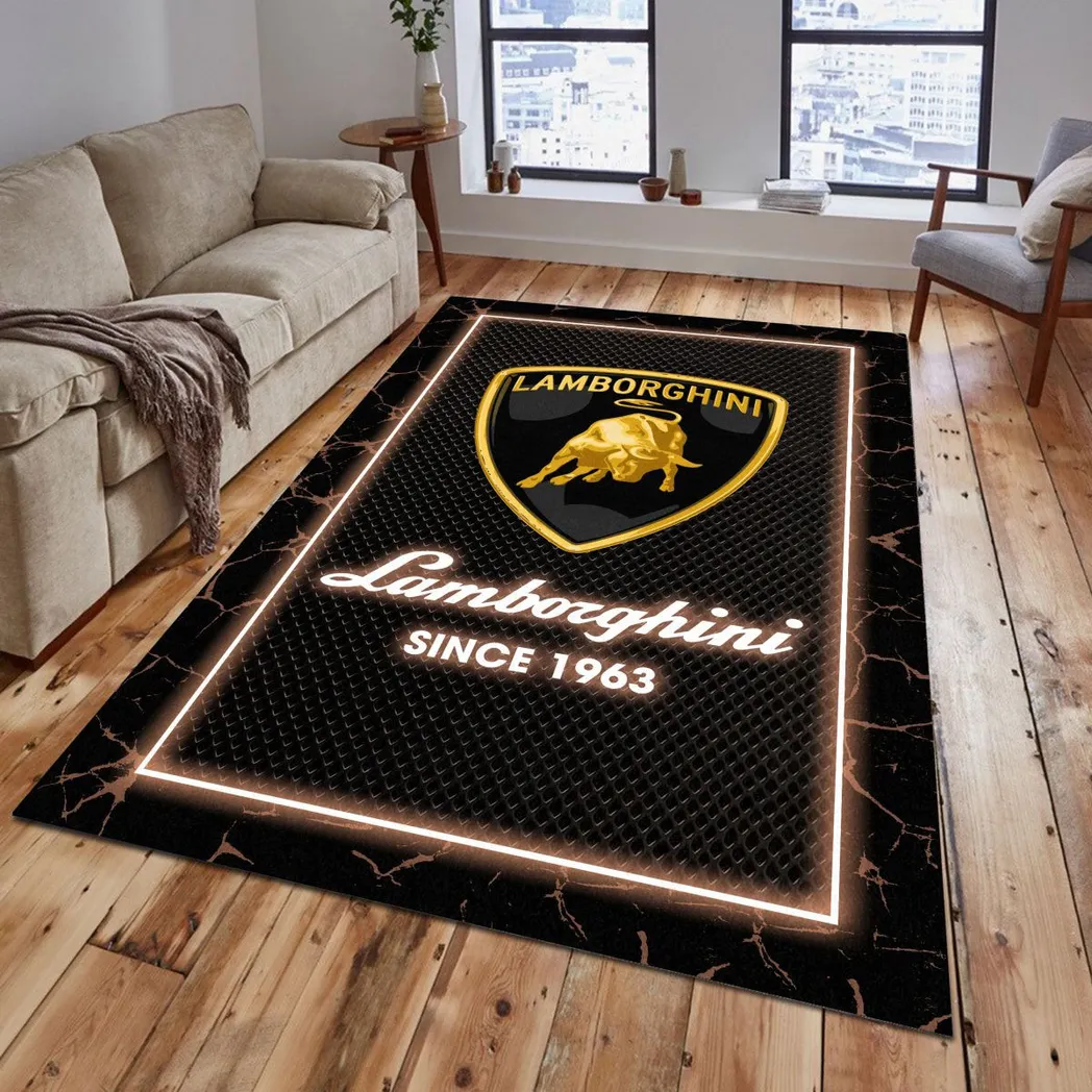 Lamborghini Rug, Gift For Lamborghini Lovers, Gift For Him, Husband, Boyfriend CAR5202192542 - Brown