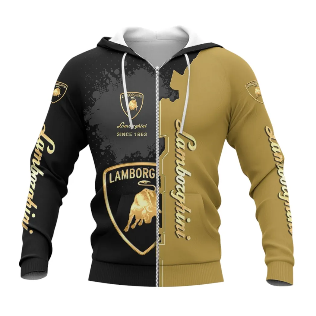 Lamborghini Zipper Hoodie, Gift For Lamborghini Lovers, Gift For Him, Husband, Boyfriend CAR44021725049-3