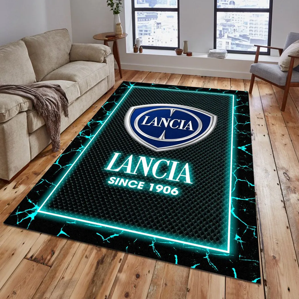Lancia Rug, Gift For Lancia Lovers, Gift For Him, Husband, Boyfriend CAR5202192543 - Cyan