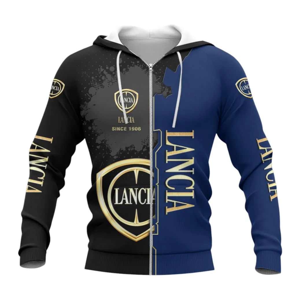Lancia Zipper Hoodie, Gift For Lancia Lovers, Gift For Him, Husband, Boyfriend CAR44021725050-3