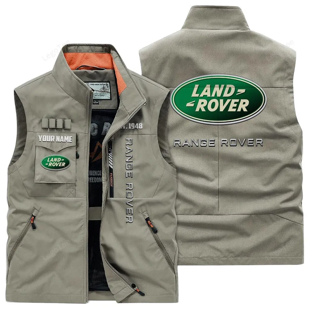 Land Rover Outdoor Sleeveless Vest, Gift For Land Rover Lovers, Gift For Him, Husband, Boyfriend - Khaki CAR132021325955-4