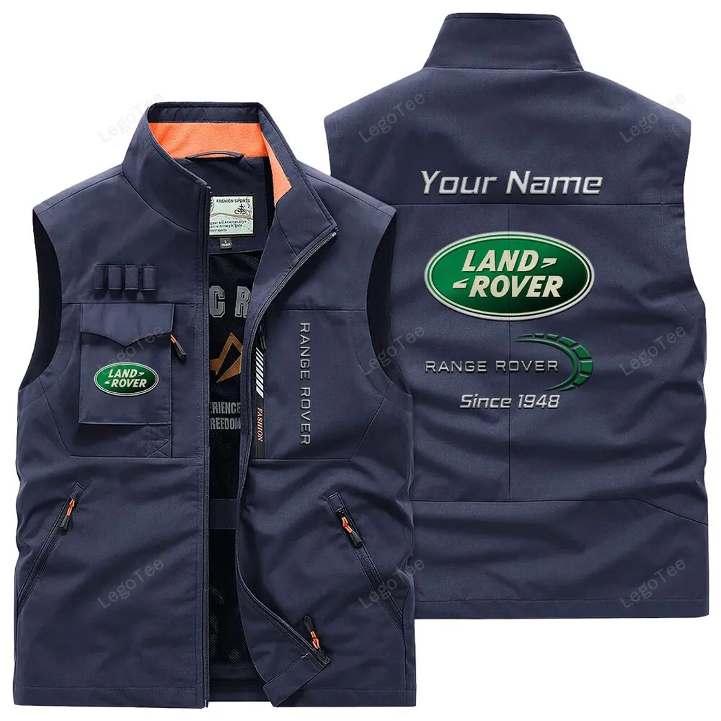 Land Rover Outdoor Sleeveless Vest, Gift For Land Rover Lovers, Gift For Him, Husband, Boyfriend - Navy CAR131021325718-5