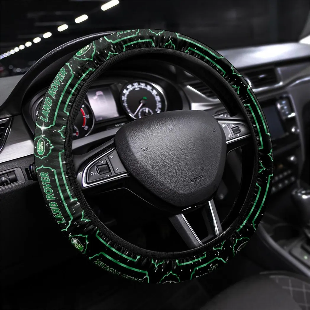 Land Rover Steering Wheel Cover, Personalized Gifts For Him, Boyfriend, Husband - Green CAR55021425248
