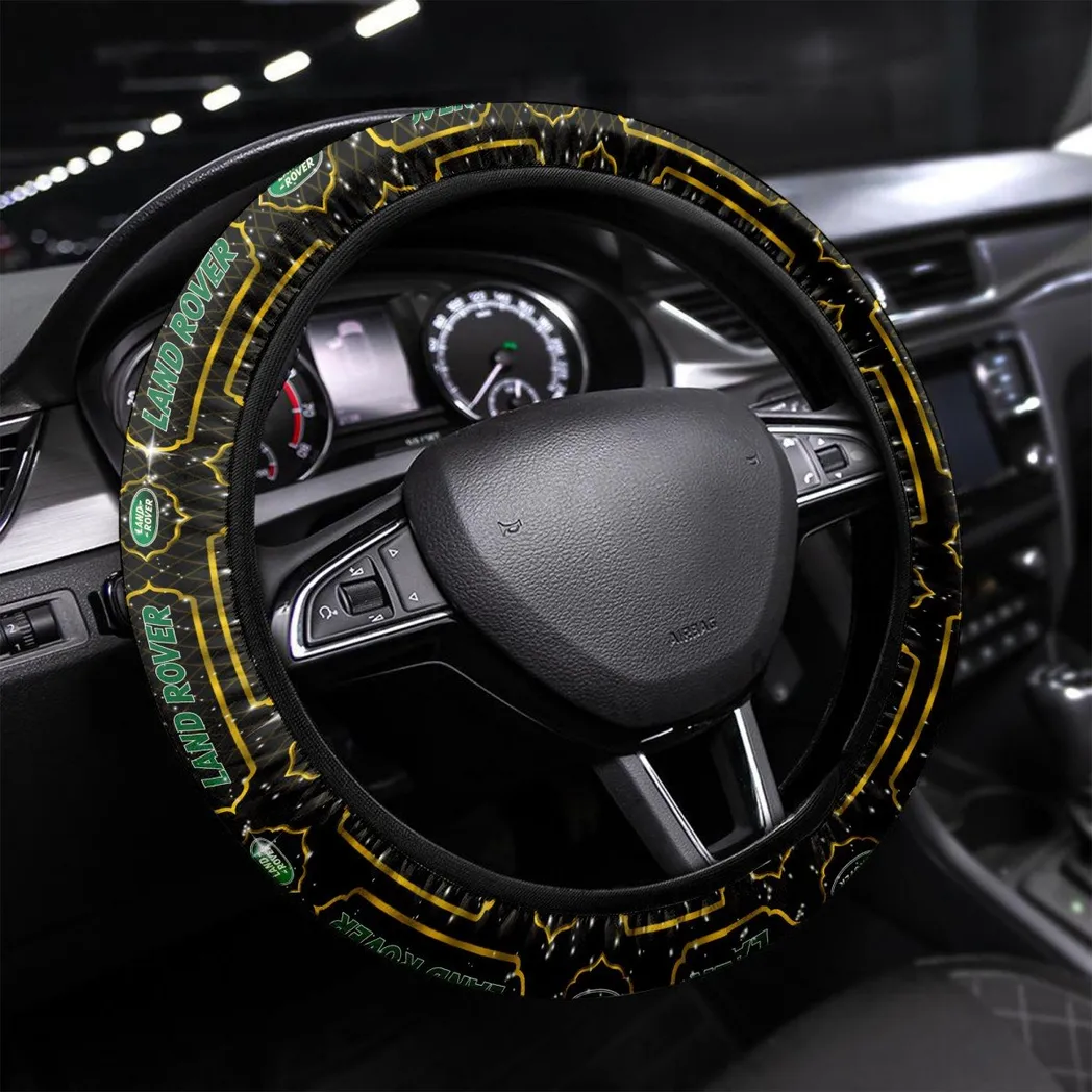 Land Rover Steering Wheel Cover, Personalized Gifts For Him, Boyfriend, Husband - Yellow CAR55021425248
