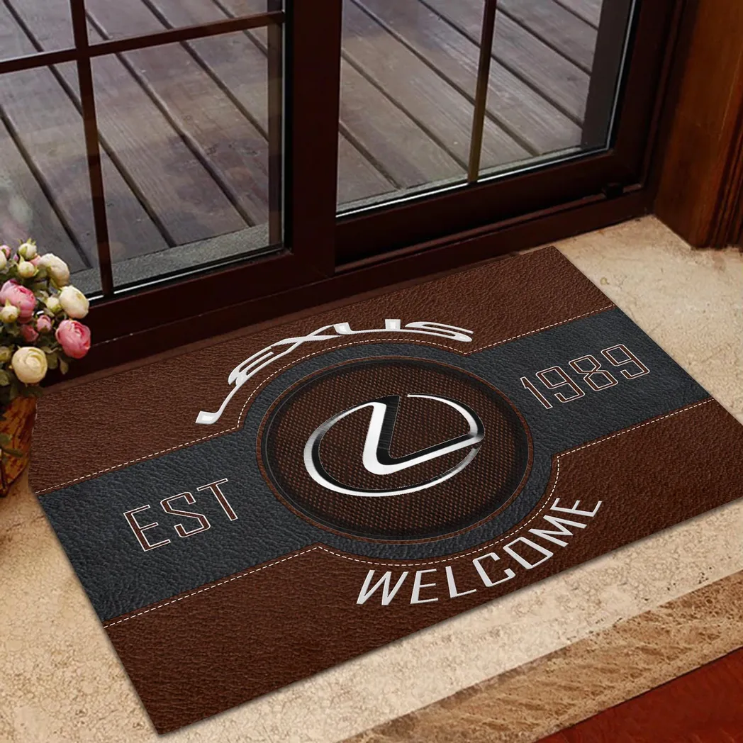 Lexus Doormat, Gift For Lexus Lovers, Gift For Him, Husband, Boyfriend CAR16902262536 - Brown