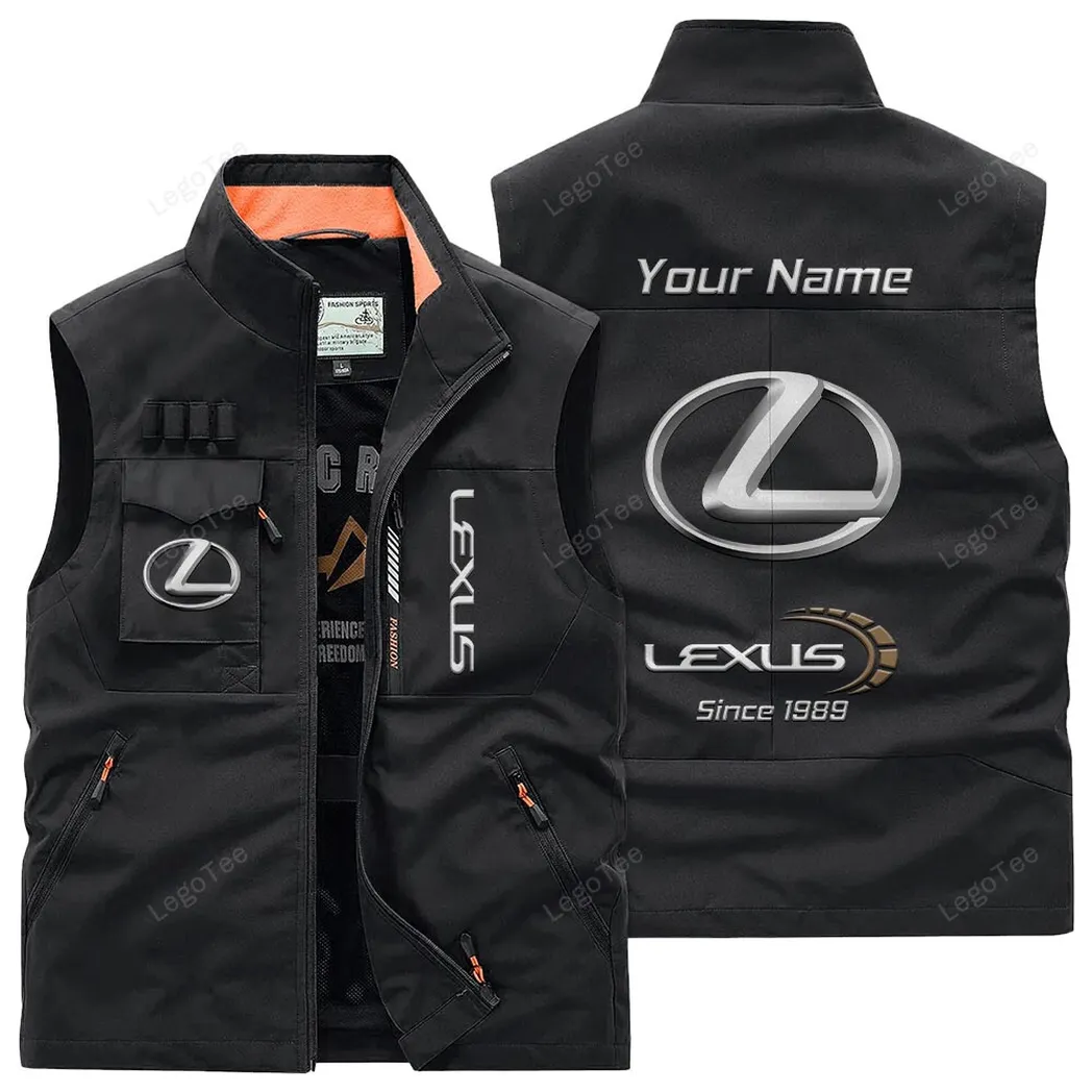 Lexus Outdoor Sleeveless Vest, Gift For Lexus Lovers, Gift For Him, Husband, Boyfriend - Black CAR131021325757-3