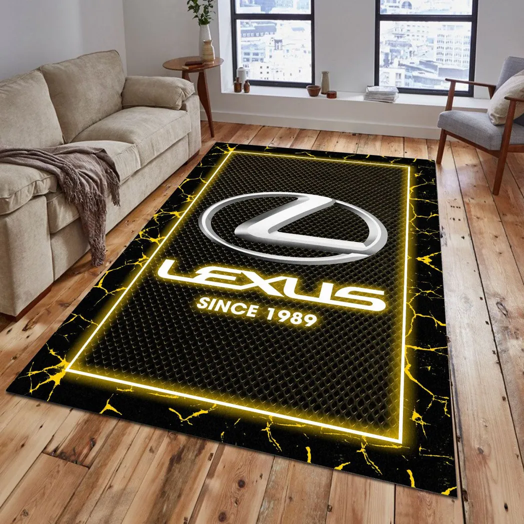 Lexus Rug, Gift For Lexus Lovers, Gift For Him, Husband, Boyfriend CAR5202192545 - Yellow