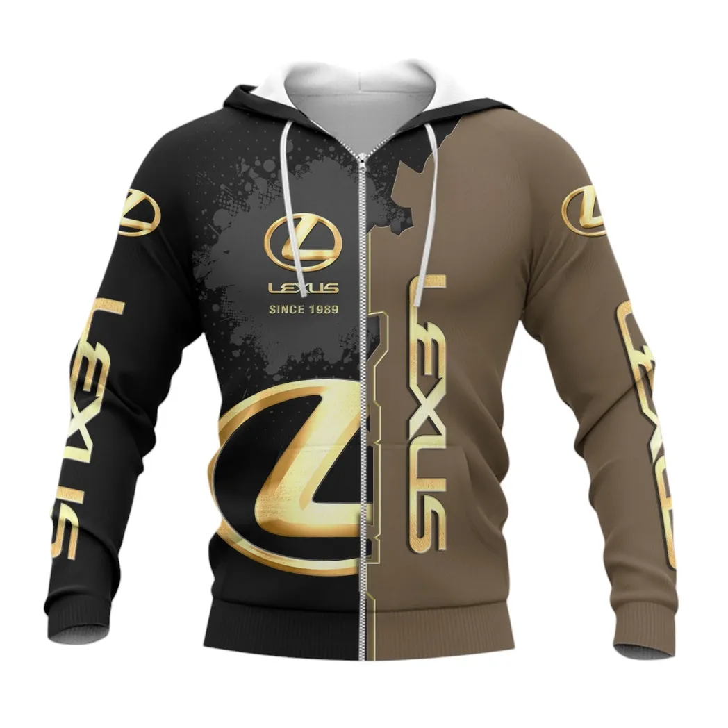 Lexus Zipper Hoodie, Gift For Lexus Lovers, Gift For Him, Husband, Boyfriend CAR44021725052-3