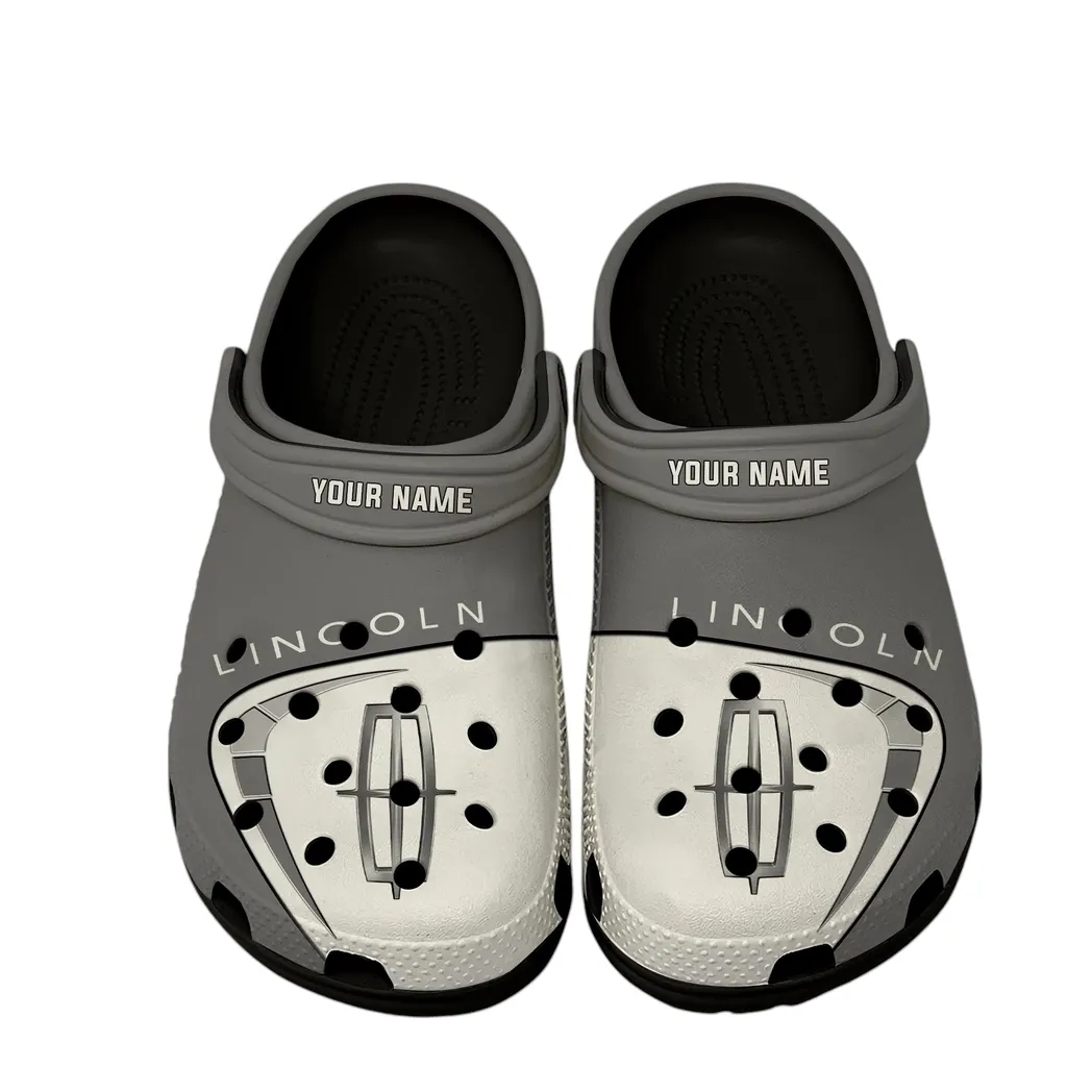 Lincoln Crocs, Gift For Lincoln Lover, Gift For Him, Husband, Boyfriend CAR16802262538 - Black