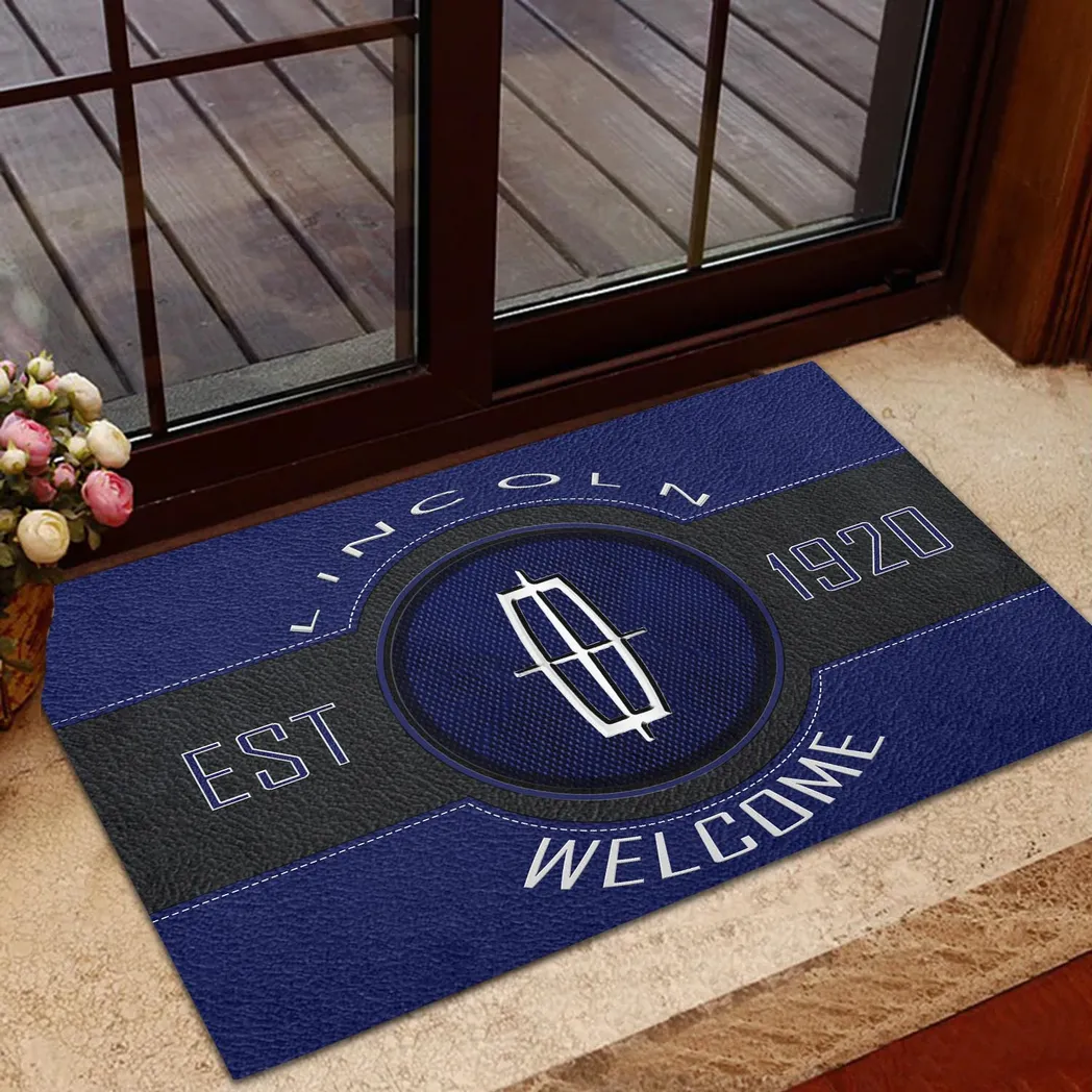 Lincoln Doormat, Gift For Lincoln Lovers, Gift For Him, Husband, Boyfriend CAR16902262537 - Blue