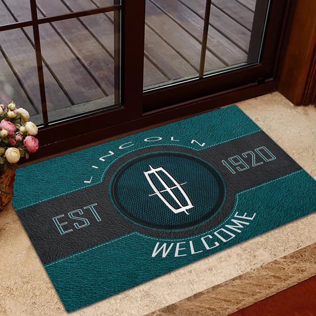 Lincoln Doormat, Gift For Lincoln Lovers, Gift For Him, Husband, Boyfriend CAR16902262537 - Cyan