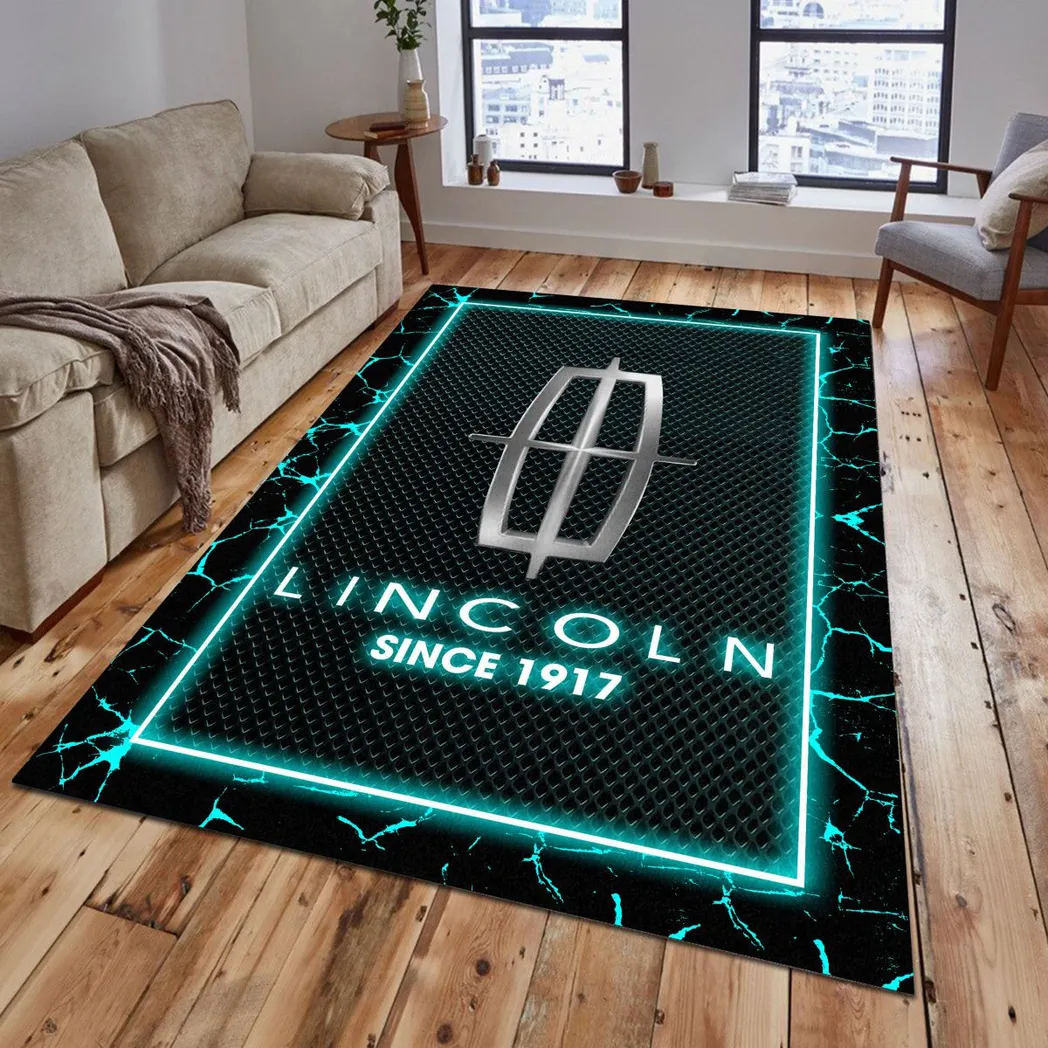 Lincoln Rug, Gift For Lincoln Lovers, Gift For Him, Husband, Boyfriend CAR5202192546 - Cyan