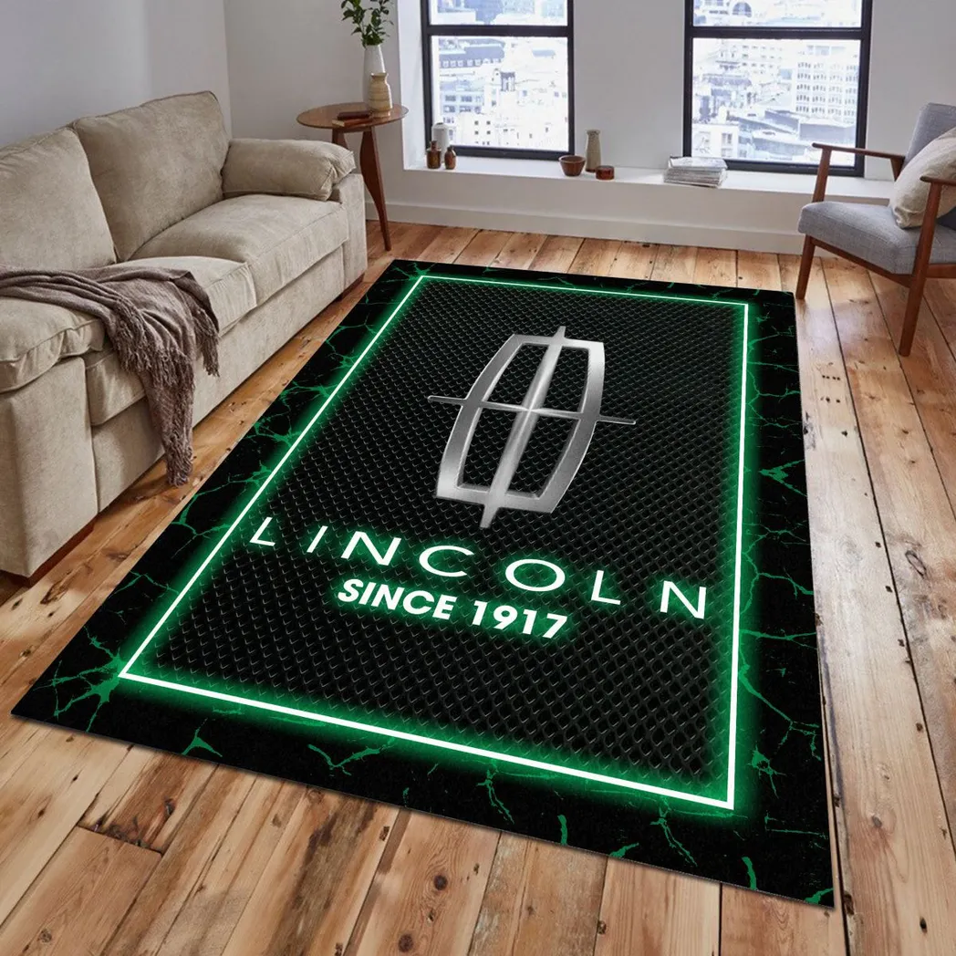 Lincoln Rug, Gift For Lincoln Lovers, Gift For Him, Husband, Boyfriend CAR5202192546 - Green
