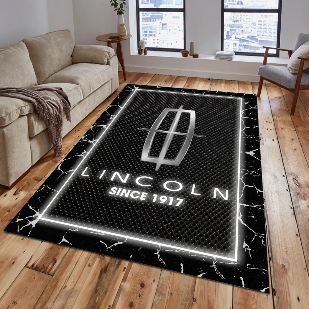 Lincoln Rug, Gift For Lincoln Lovers, Gift For Him, Husband, Boyfriend CAR5202192546 - Grey