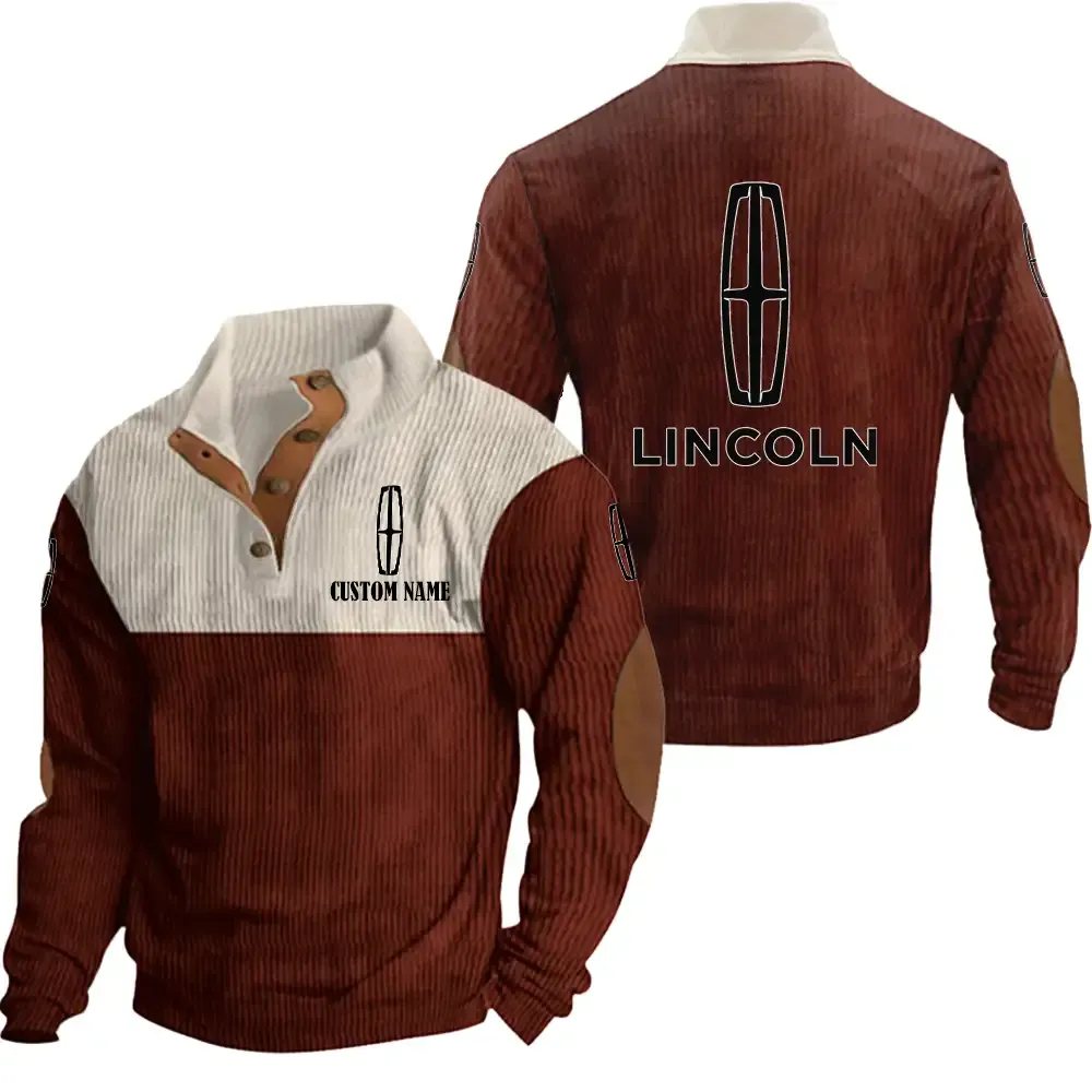 Lincoln Stand Up Collar Base Shirt CAR20012109, CAR All Over Print Stand Up Collar Base Shirt - Red