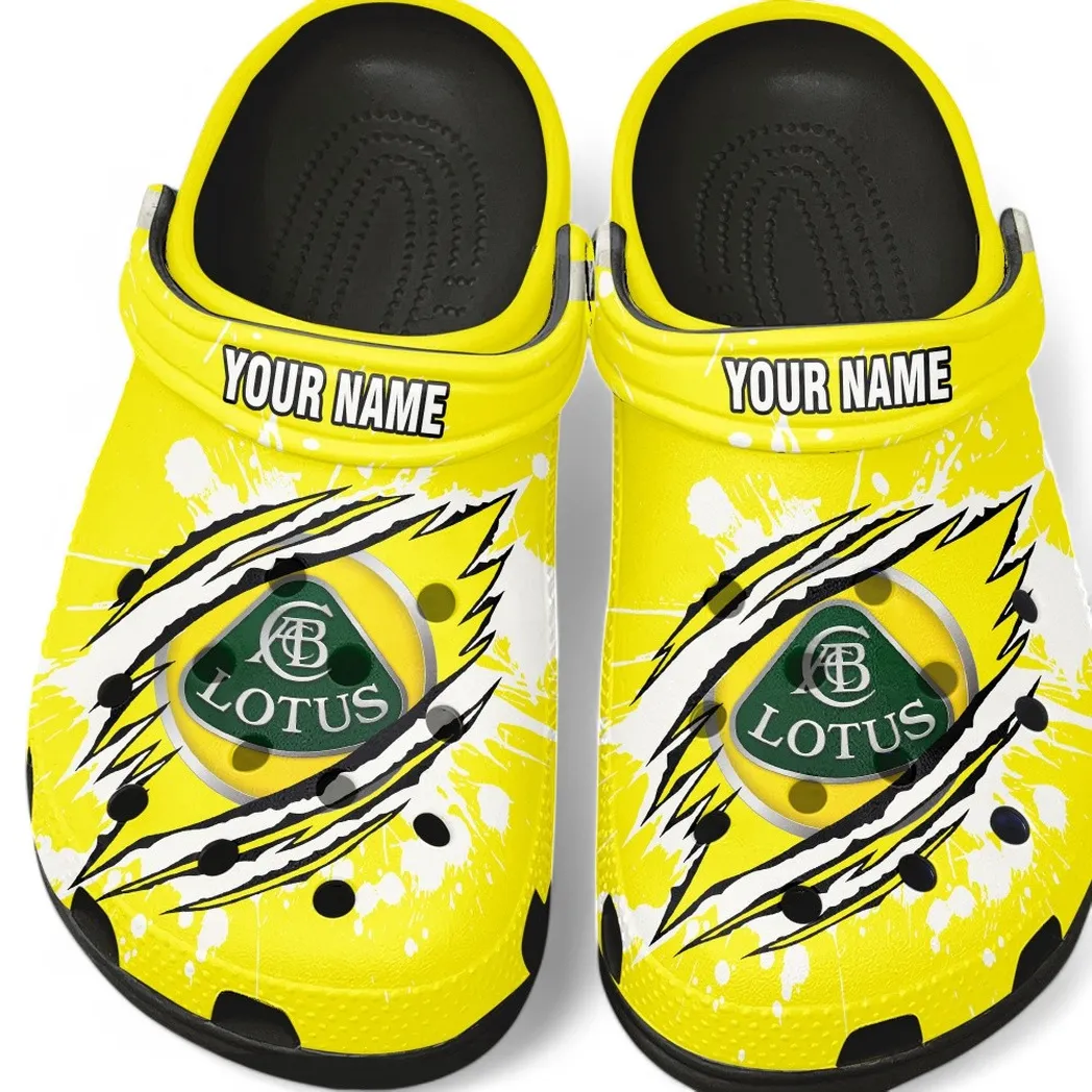 Lotus Crocs, Gift For Lotus Lovers, Gift For Him, Husband, Boyfriend CAR5602192549 - Black