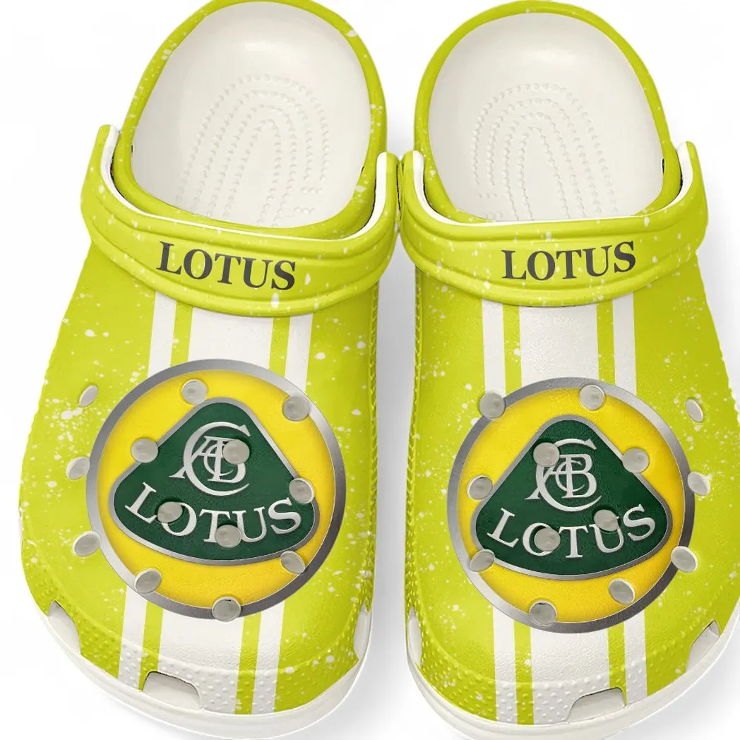 Lotus Crocs, Gift For Lotus Lovers, Gift For Him, Husband, Boyfriend CAR62022025082 - White