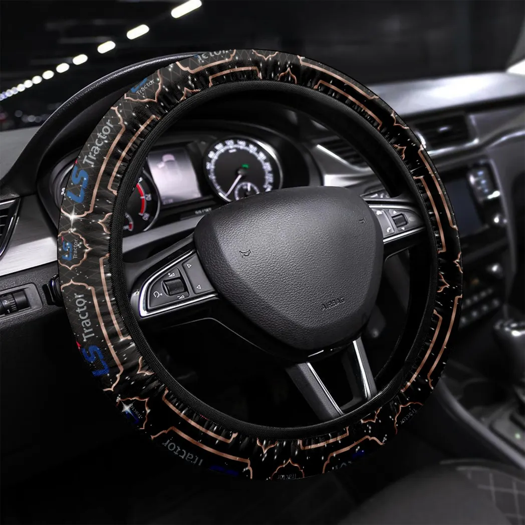 LS Tractor Steering Wheel Cover, Gift For Men, Him, Husband, Boyfriend - Brown CAR145021725369-2