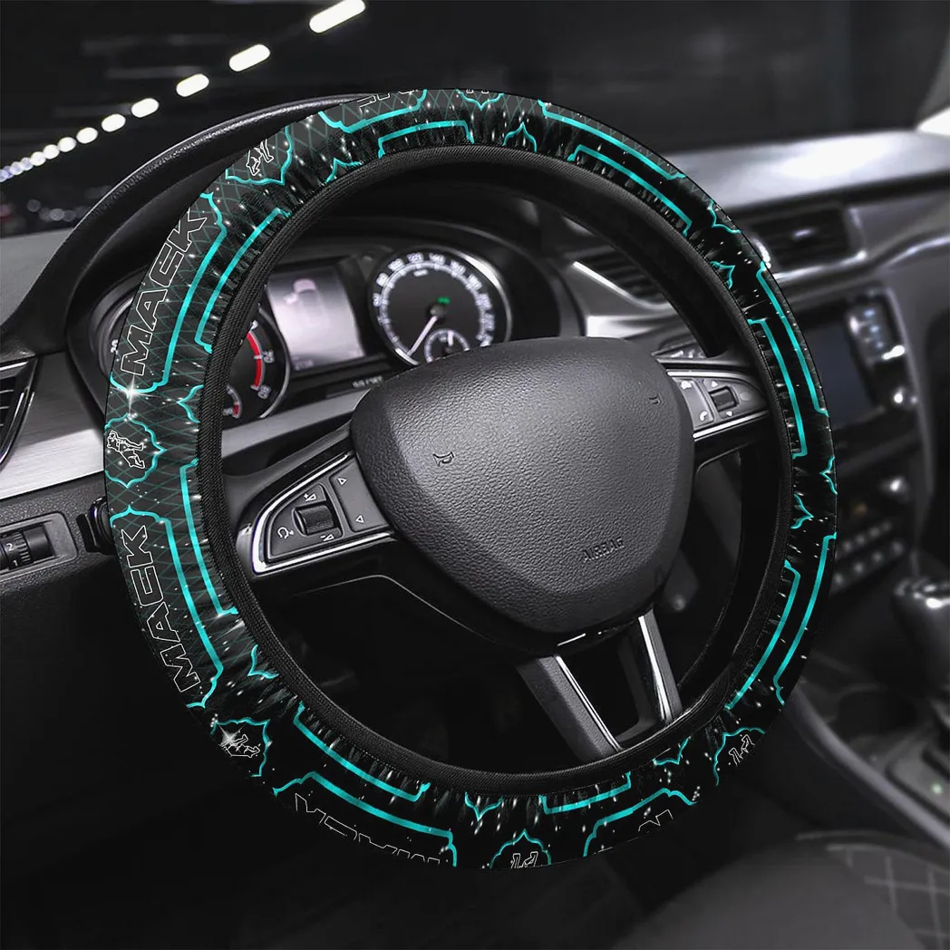 Mack Steering Wheel Cover, Gift For Mack Fan CAR146021725004 - Cyan