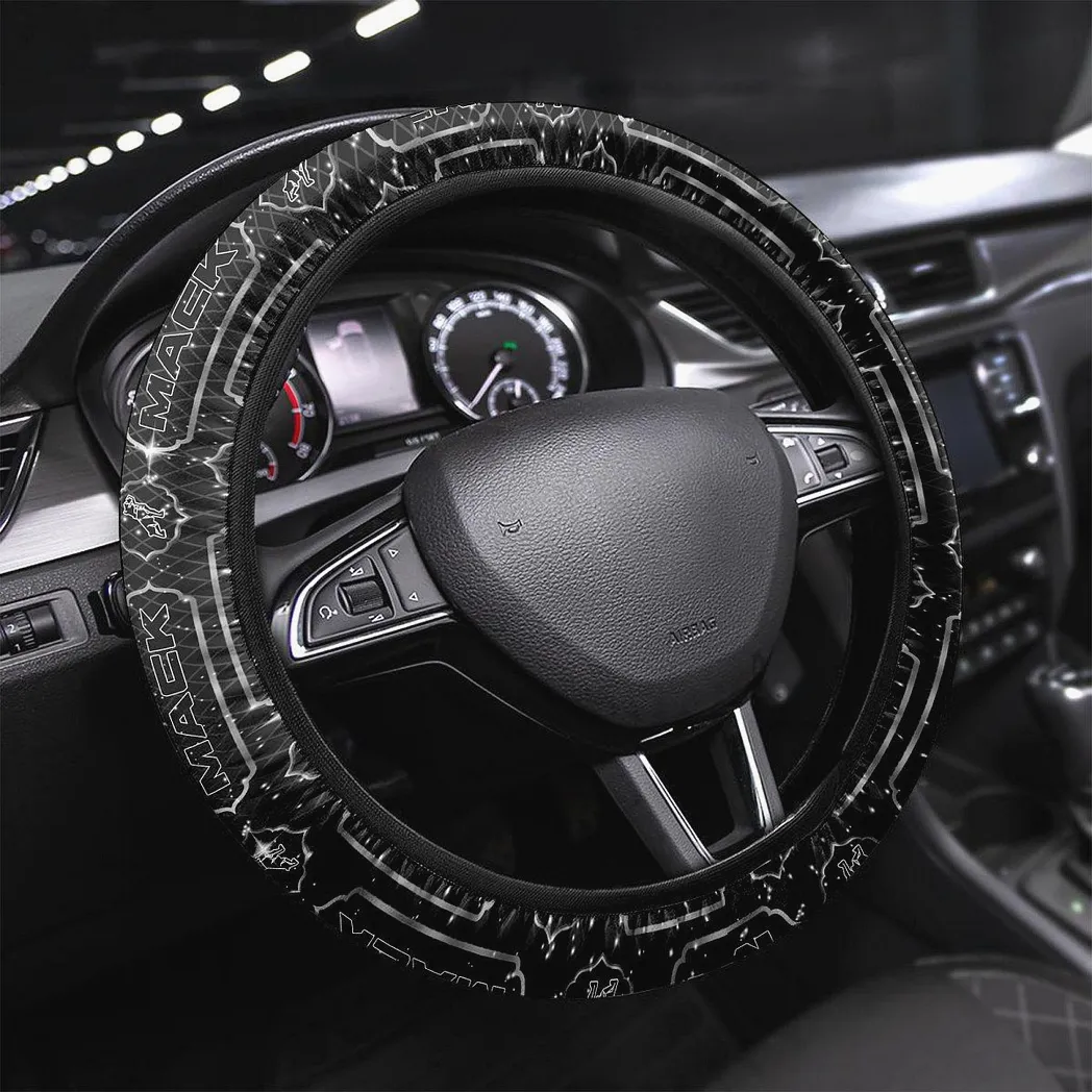 Mack Steering Wheel Cover, Gift For Mack Fan CAR146021725004 - White