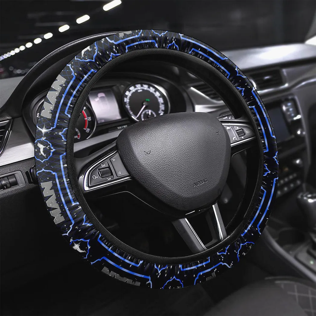 MAN Truck Steering Wheel Cover, Gift For MAN Truck Fan CAR146021725008 - Blue