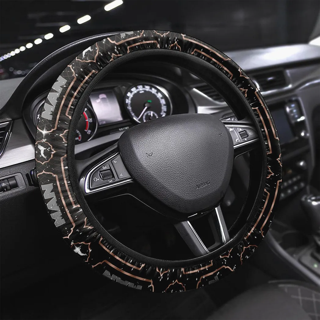 MAN Truck Steering Wheel Cover, Gift For MAN Truck Fan CAR146021725008 - Brown