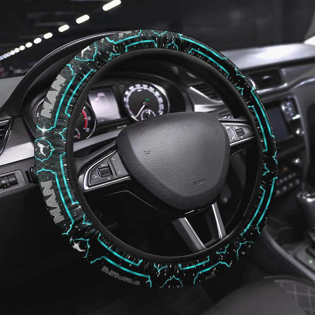 MAN Truck Steering Wheel Cover, Gift For MAN Truck Fan CAR146021725008 - Cyan
