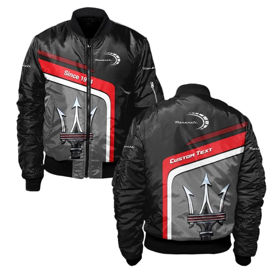 Maserati Bomber Jacket, Gift For Maserati Lovers, Gift For Him, Husband, Boyfriend CAR11103032546