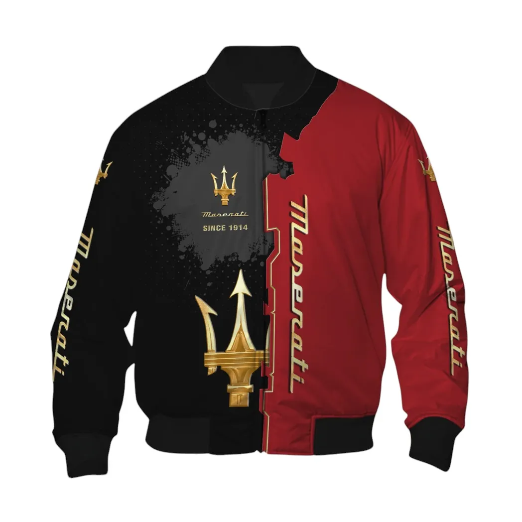 Maserati Bomber Jacket, Gift For Maserati Lovers, Gift For Him, Husband, Boyfriend CAR44021725055-6