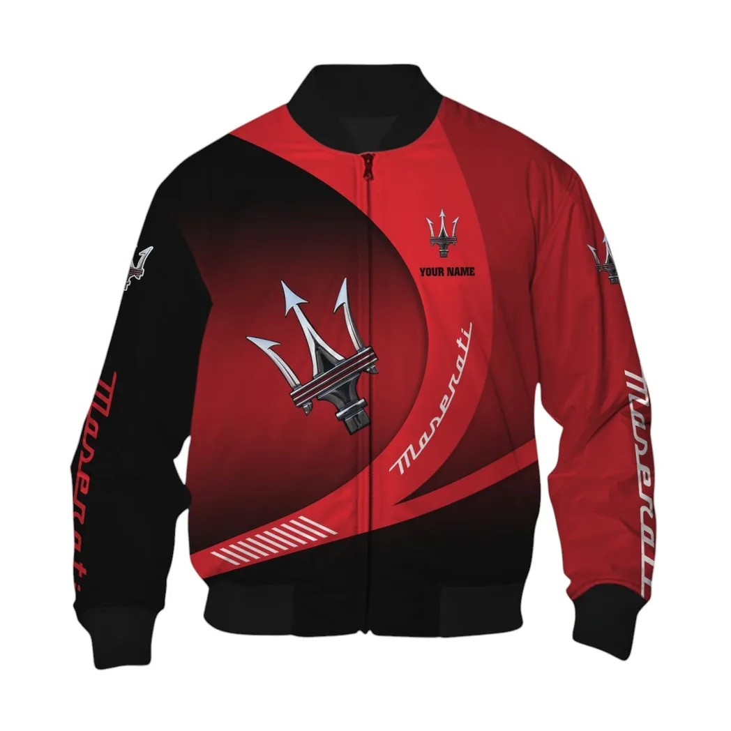 Maserati Bomber Jacket, Gift For Maserati Lovers, Gift For Him, Husband, Boyfriend CAR7402222540