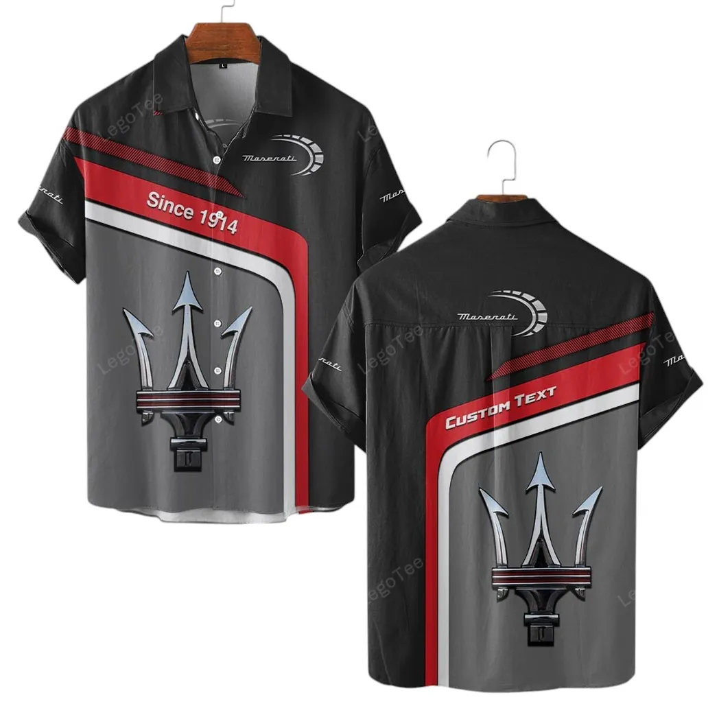 Maserati Hawaiian Shirt For Men, Gift For Maserati Lovers, Gift For Him, Husband, Boyfriend CAR11103032546