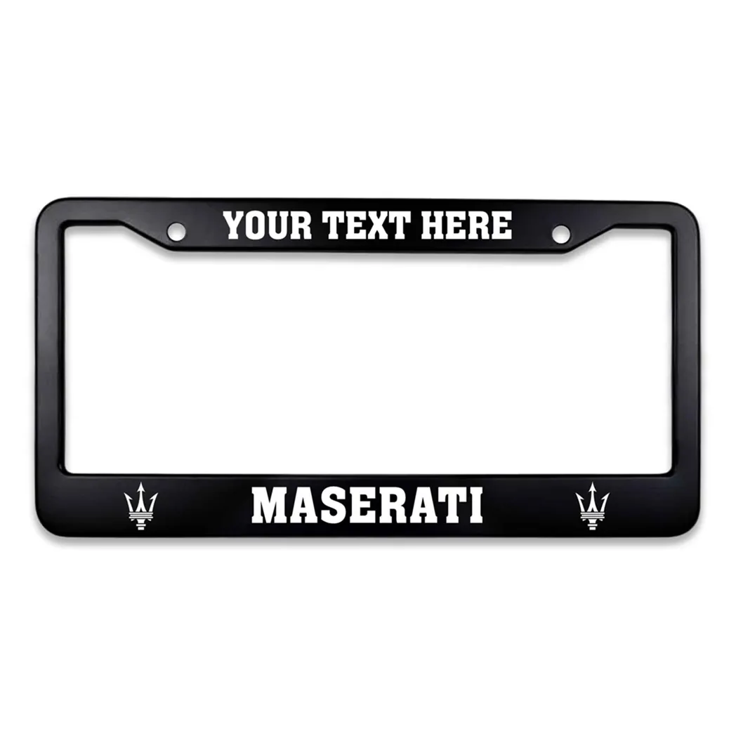 Maserati License Plate Frame, Maserati Accessory Gift For Car Lovers LPF01030425699 - Frame 02