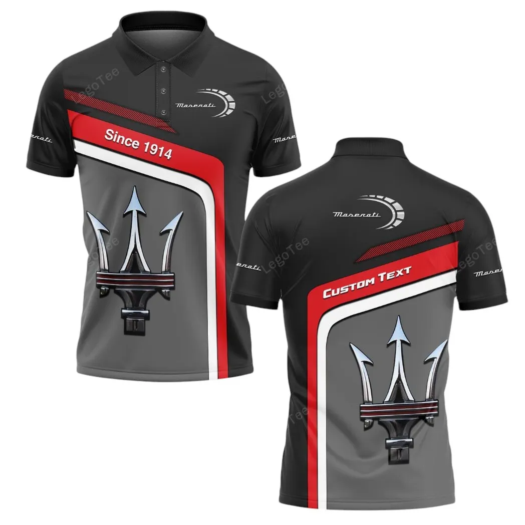 Maserati Polo Shirt, Gift For Maserati Lovers, Gift For Him, Husband, Boyfriend CAR11103032546
