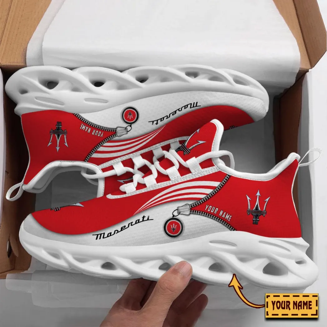 Maserati Running Shoes, Gift For Maserati Lovers, Gift For Him Husband, Boyfriend CAR8502242544 - White