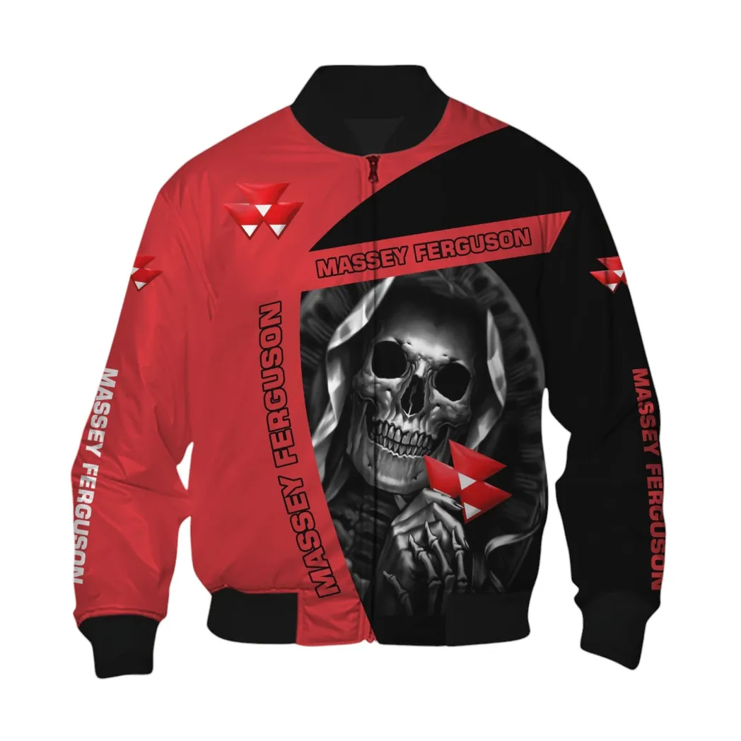 Massey Ferguson Bomber Jacket, Gift For Massey Ferguson Lovers, Gift For Him, Husband, Boyfriend CAR6702212578