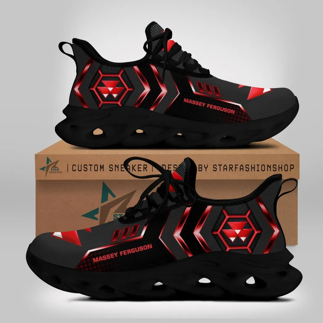 Massey Ferguson Max Soul Shoes, Gift For Massey Ferguson Lovers, Gift For Him, Husband, Boyfriend CAR64022025061 - Black