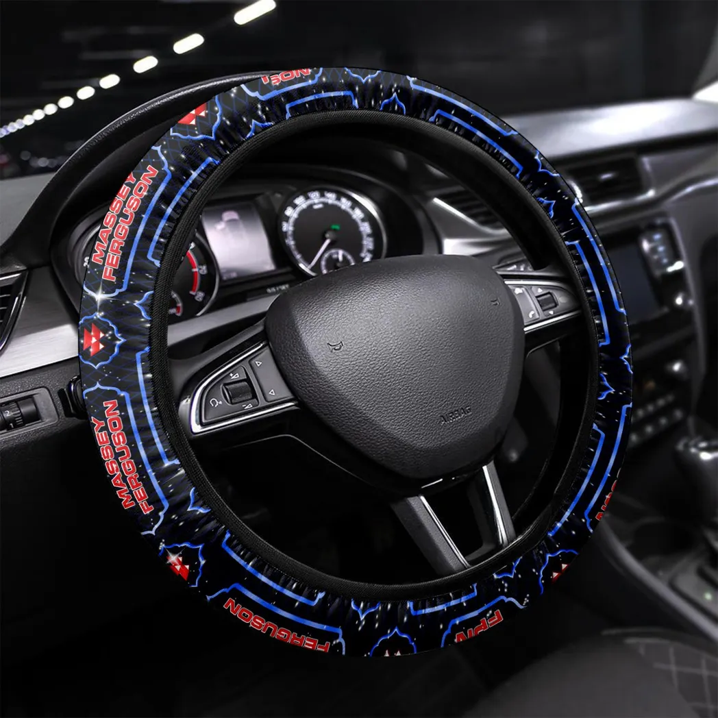 Massey Ferguson Steering Wheel Cover, Gift For Men, Him, Husband, Boyfriend - Blue CAR145021725338-1