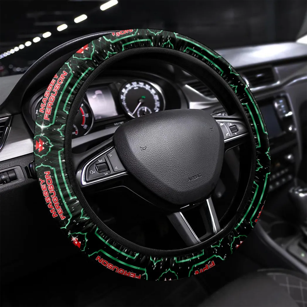 Massey Ferguson Steering Wheel Cover, Gift For Men, Him, Husband, Boyfriend - Green CAR145021725338-4